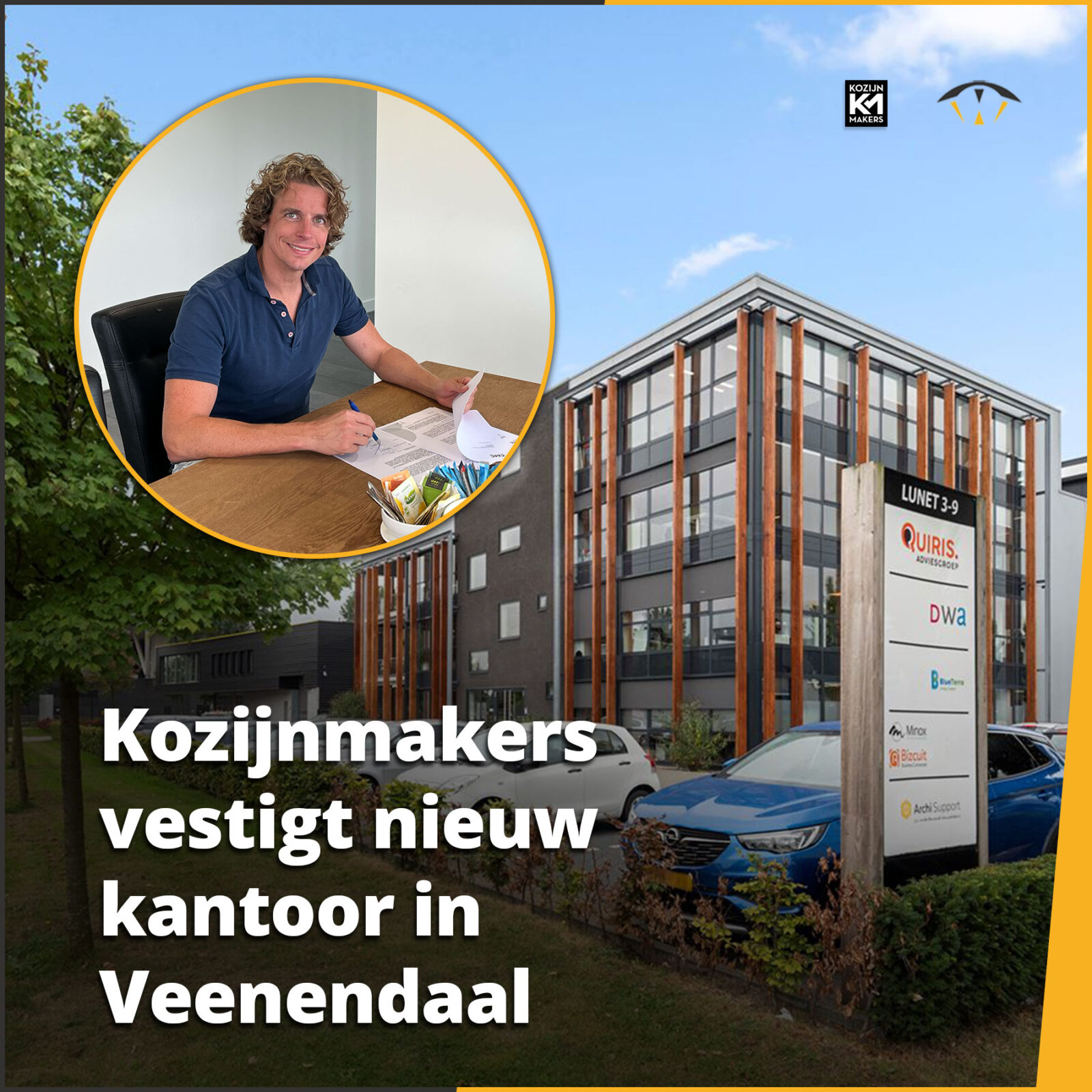 Kozijnmakers vestigt nieuw kantoor in Veenendaal